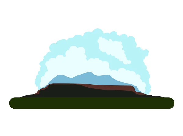 Geïsoleerde landschap afbeelding — Stockvector