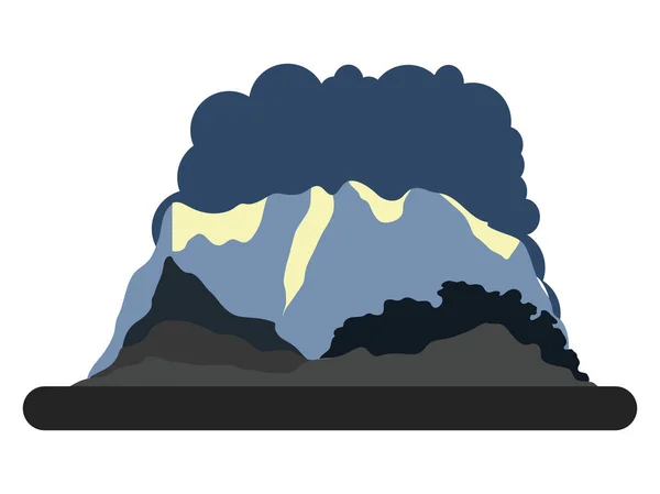 Isoliertes Landschaftsbild — Stockvektor