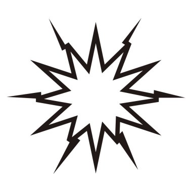 İzole boş komik konuşma balonu