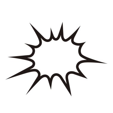 İzole boş komik konuşma balonu