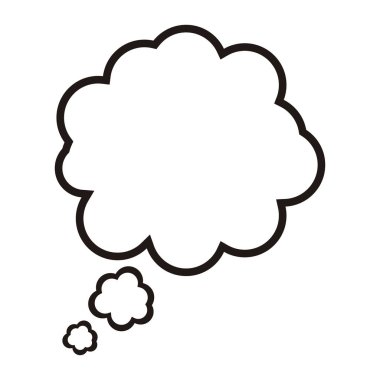 İzole boş komik konuşma balonu