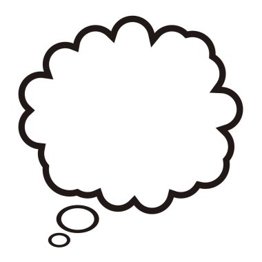 İzole boş komik konuşma balonu