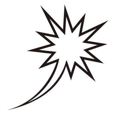 İzole boş komik konuşma balonu