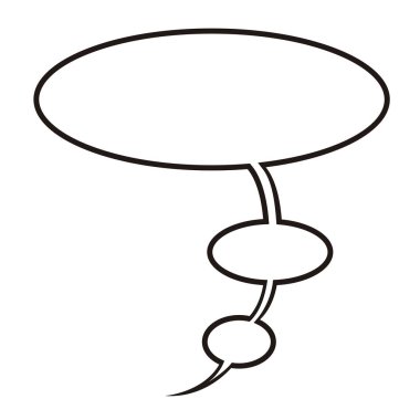 İzole boş komik konuşma balonu