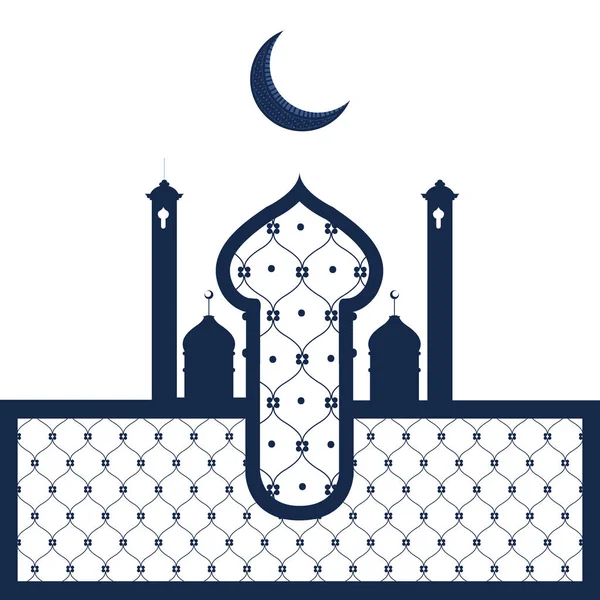 Abstrakter arabischer Tempel. ramadan kareem — Stockvektor