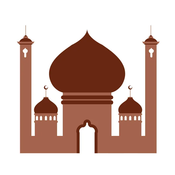 Abstrakter arabischer Tempel. ramadan kareem — Stockvektor
