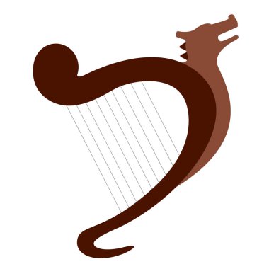 İzole arp müzik aleti