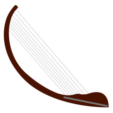 İzole arp müzik aleti