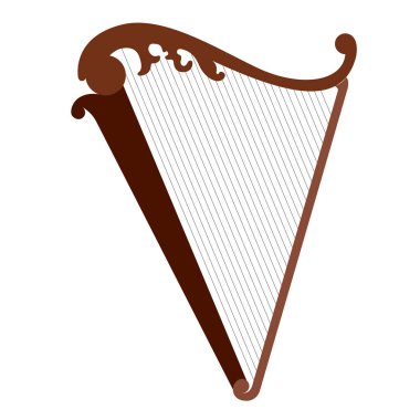 İzole arp müzik aleti