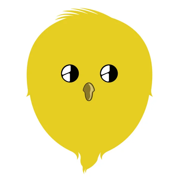 İzole şirin küçük tavuk avatar — Stok Vektör