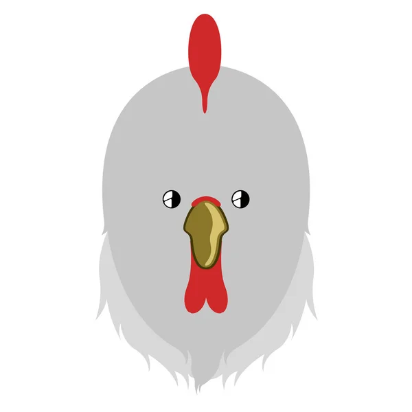 Avatar di pollo carino isolato — Vettoriale Stock