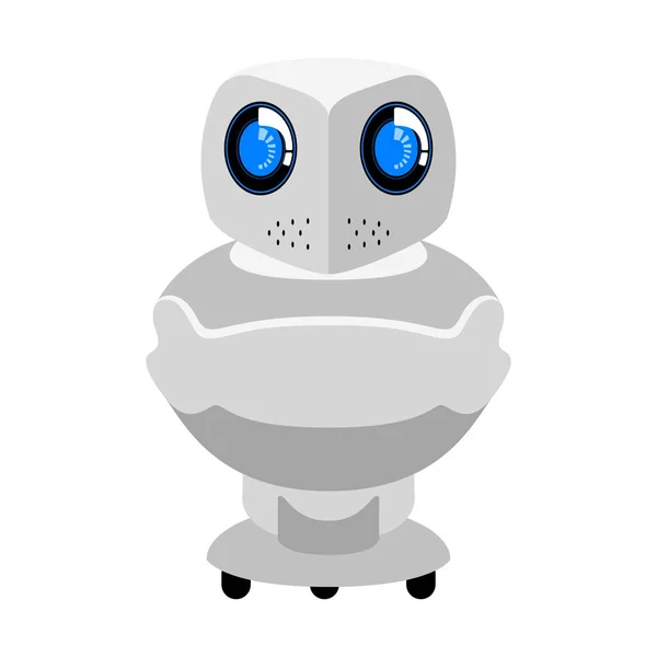 Icono de androide lindo aislado — Vector de stock