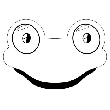 İzole şirin kertenkele avatar