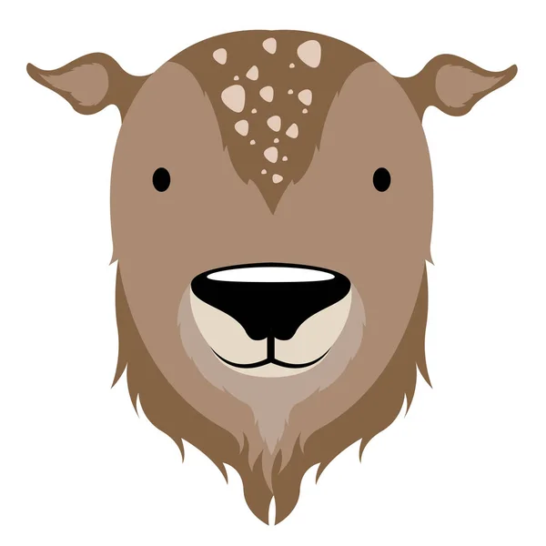 Geïsoleerde schattig herten avatar — Stockvector