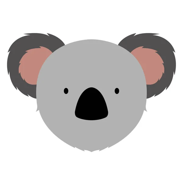 Elszigetelt aranyos koala avatar — Stock Vector