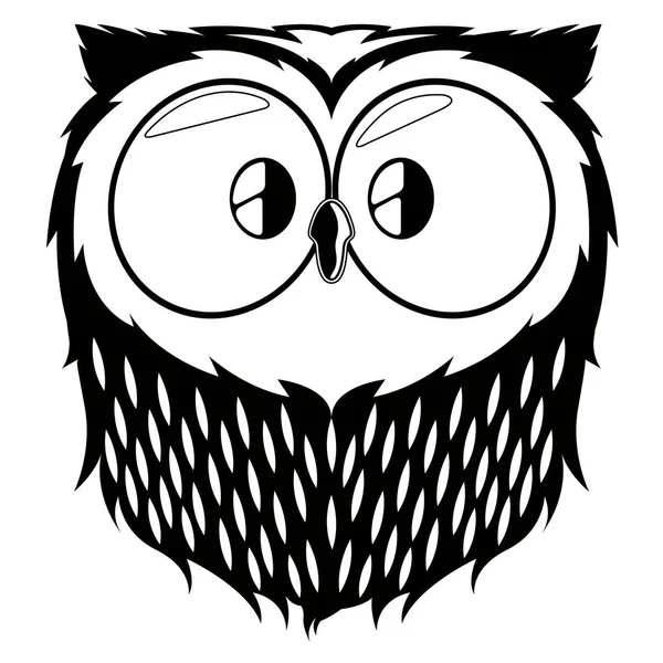 Isolated cute owl avatar — Stock Vector