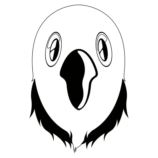 Isolado bonito papagaio avatar —  Vetores de Stock