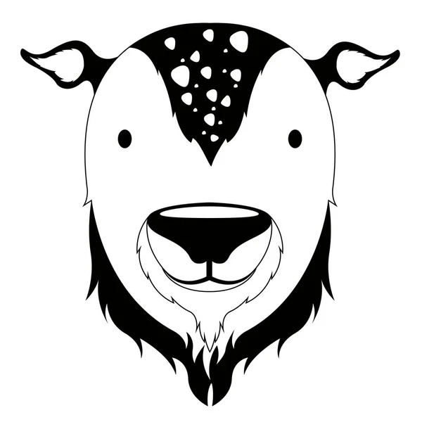 Izolované cute jelen avatar — Stockový vektor