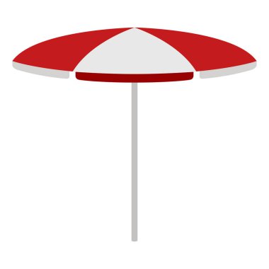 İzole yaz şemsiye simgesi