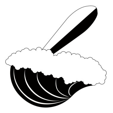 Bir dalga simgesini izole sufrboard