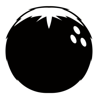 İzole Hindistan cevizi simgesi