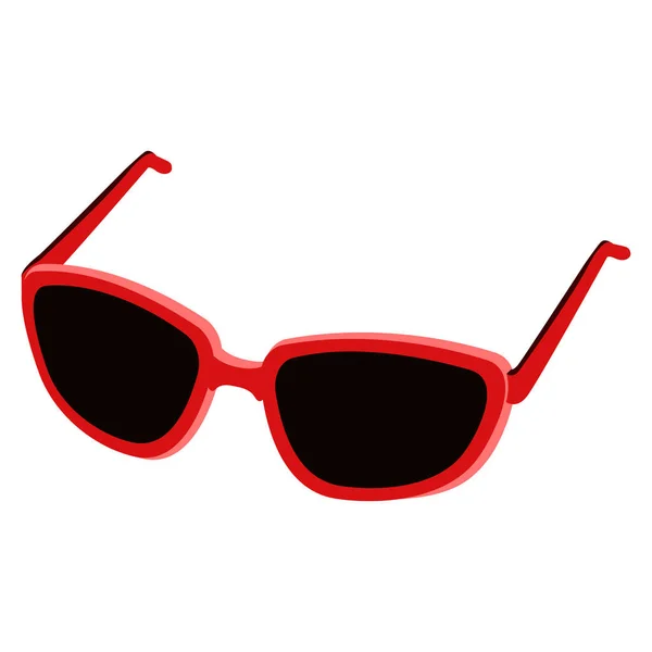 Icono aislado gafas de verano — Vector de stock