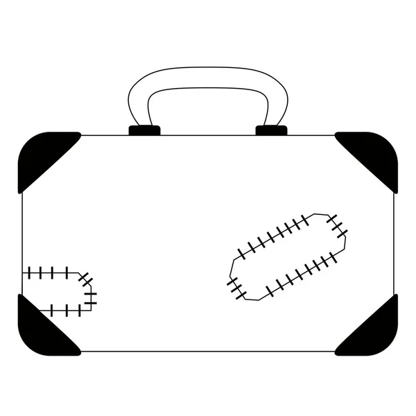 Isolated travel suitcase icon — Stock Vector