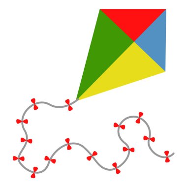 İzole uçurtma oyuncak simgesi