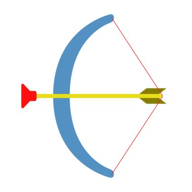 İzole yay oyuncak simgesi