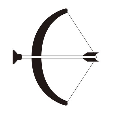 İzole yay oyuncak simgesi