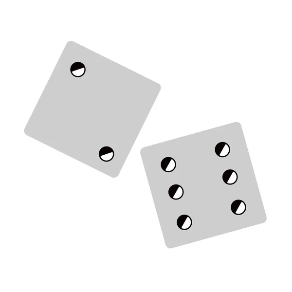 Izolované kostky hraček ikona — Stockový vektor