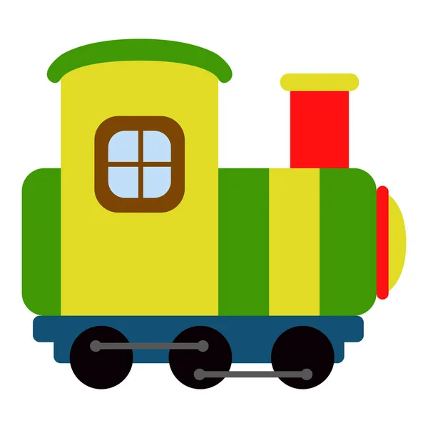 Icono de juguete de tren aislado — Vector de stock