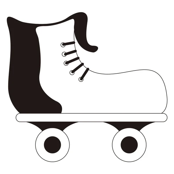 Ícone de brinquedo de patins isolado —  Vetores de Stock