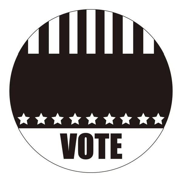 Amerika Birleşik Devletleri kampanya düğme — Stok Vektör