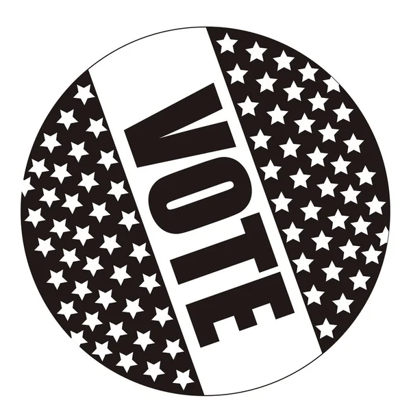 アメリカ合衆国キャンペーン ボタン — ストックベクタ