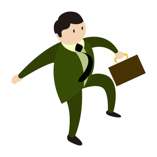 Icono de hombre de negocios aislado — Vector de stock