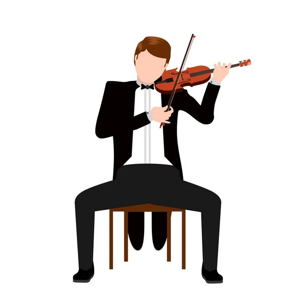 Geïsoleerde musicus pictogram — Stockvector