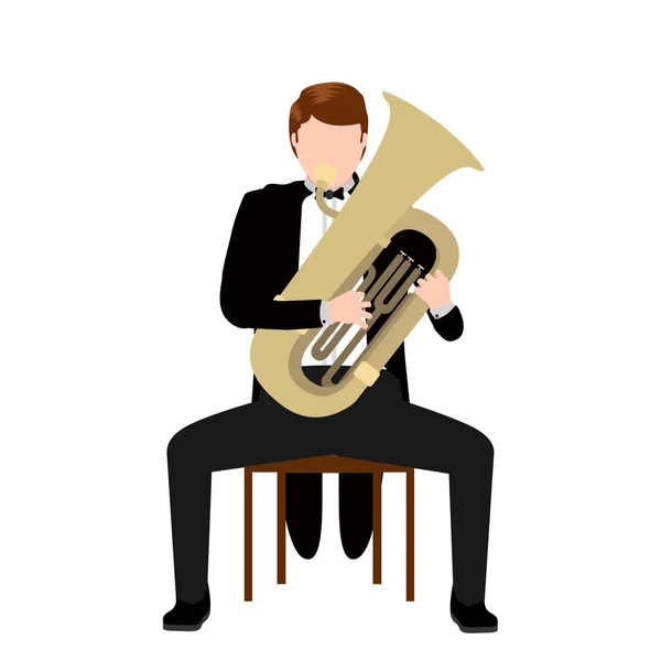 Isolated musician icon — Stock Vector