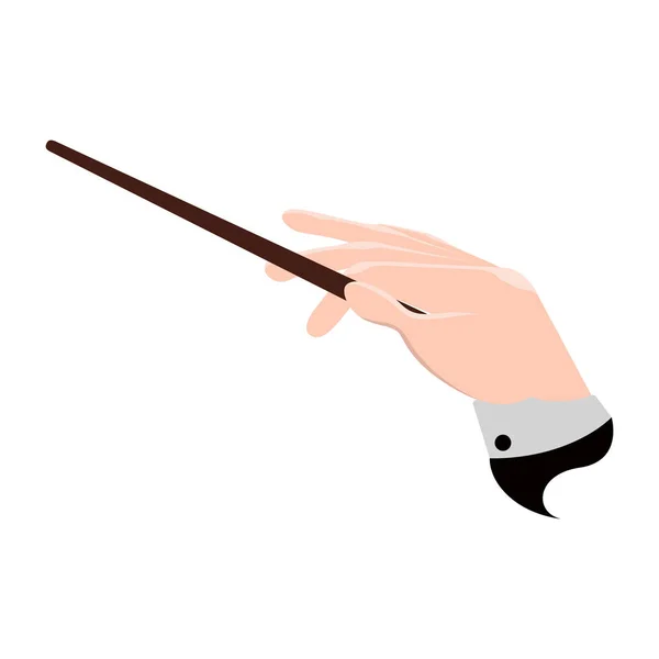 Conductor hand icon — Stock Vector