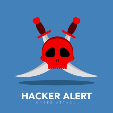 Çift kılıç ve bir kafatası, Hacker uyarı kavramı