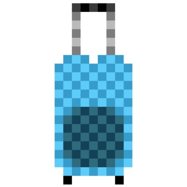Pixelated seyahat çantası simgesini