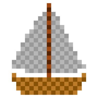 Pixelated gemi simgesi