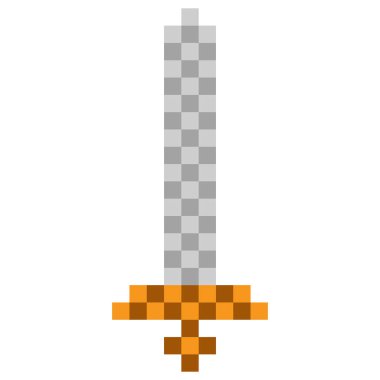 Pixelated kılıç simgesi