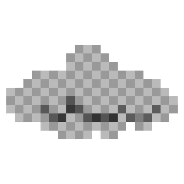 Icona cloud Pixelated — Vettoriale Stock