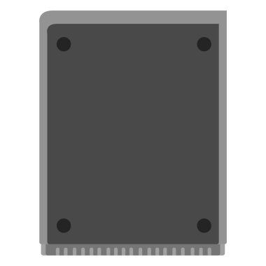 İzole videogame kaset simgesi