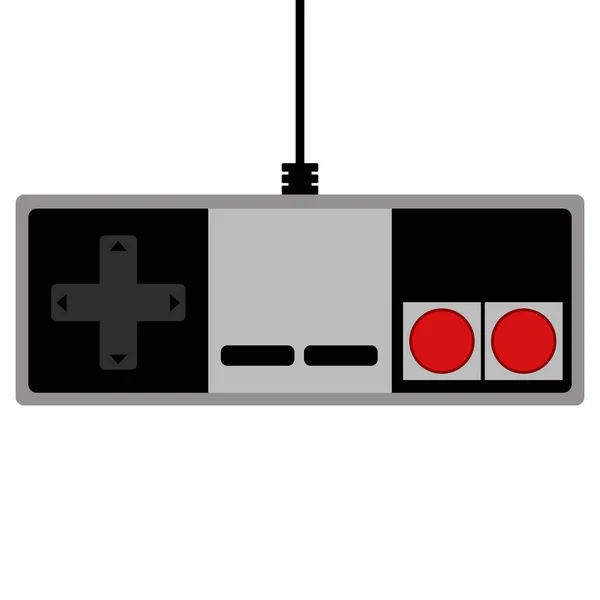 Vista superior de un joystick de videojuego — Vector de stock