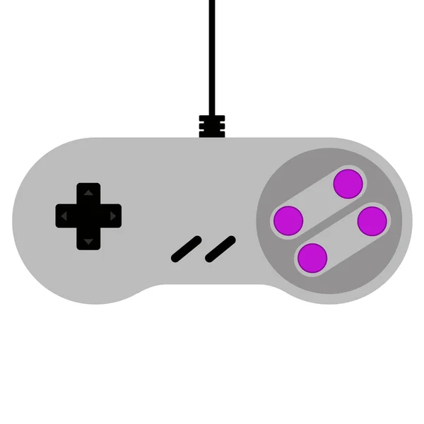 Bovenaanzicht van een videogame-joystick — Stockvector