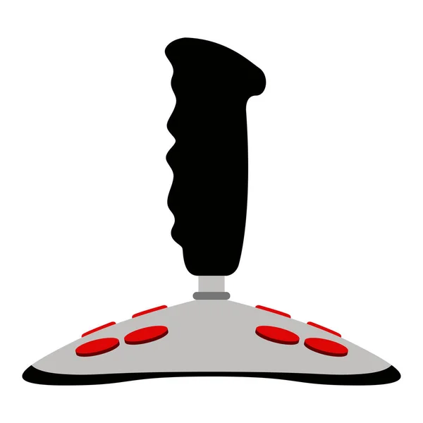 Side view of a videogame joystick — Stock Vector