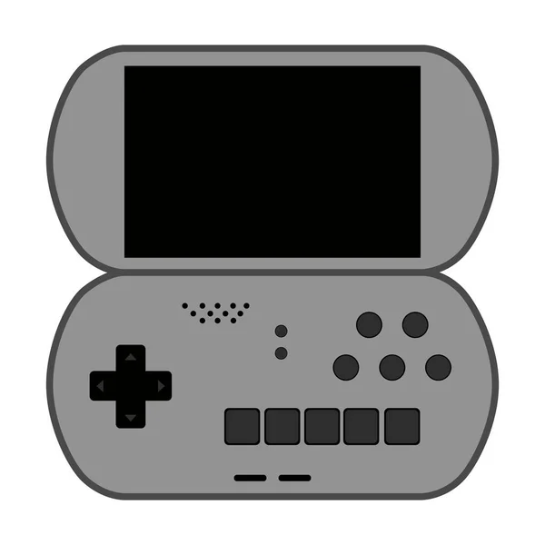 Isolerade mobila videogame konsolen ikonen — Stock vektor