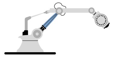 İzole robotik kol simgesi